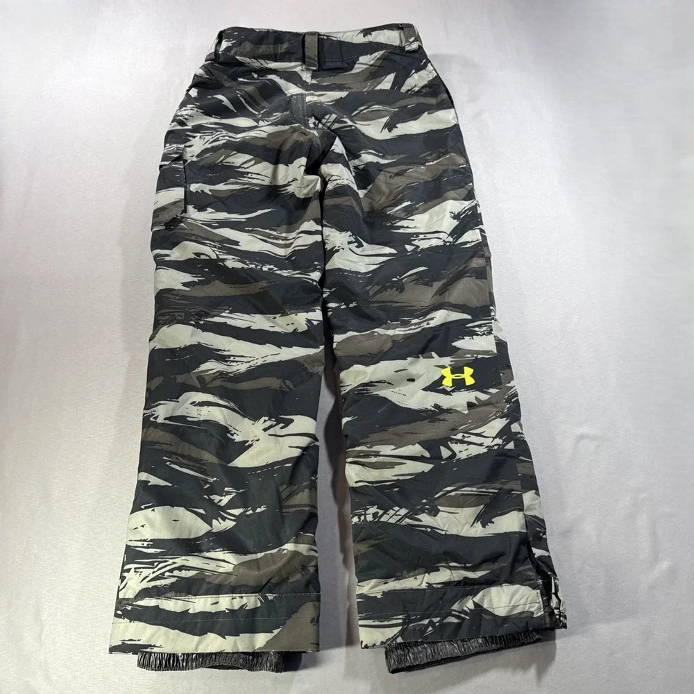 Under Armour Kids ColdGear Infrared Camo Snow Pants Youth Medium Primaloft Grey